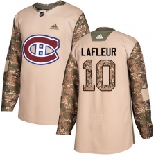 Youth Adidas Montreal Canadiens #10 Guy Lafleur Authentic Camo Veterans Day Practice NHL Jersey