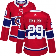 Women's Adidas Montreal Canadiens #29 Ken Dryden Authentic Red Home NHL Jersey