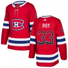 Men's Adidas Montreal Canadiens #33 Patrick Roy Authentic Red Drift Fashion NHL Jersey