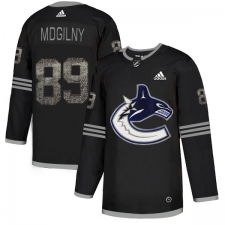 Men's Adidas Vancouver Canucks #89 Alexander Mogilny Black Authentic Classic Stitched NHL Jersey