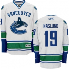 Youth Reebok Vancouver Canucks #19 Markus Naslund Authentic White Away NHL Jersey