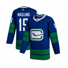 Youth Vancouver Canucks #19 Markus Naslund Authentic Royal Blue Alternate Hockey Jersey