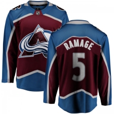 Youth Colorado Avalanche #5 Rob Ramage Fanatics Branded Maroon Home Breakaway NHL Jersey