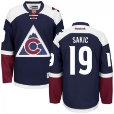 Women's Reebok Colorado Avalanche #19 Joe Sakic Premier Blue Third NHL Jersey