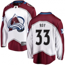 Men's Colorado Avalanche #33 Patrick Roy Fanatics Branded White Away Breakaway NHL Jersey