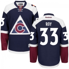 Women's Reebok Colorado Avalanche #33 Patrick Roy Premier Blue Third NHL Jersey