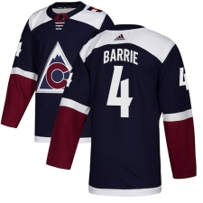 Youth Adidas Colorado Avalanche #4 Tyson Barrie Authentic Navy Blue Alternate NHL Jersey