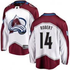 Men's Colorado Avalanche #14 Rene Robert Fanatics Branded White Away Breakaway NHL Jersey