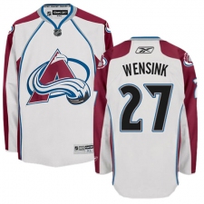 Youth Reebok Colorado Avalanche #27 John Wensink Authentic White Away NHL Jersey
