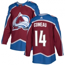 Youth Adidas Colorado Avalanche #14 Blake Comeau Premier Burgundy Red Home NHL Jersey