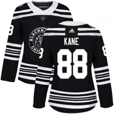 Women's Adidas Chicago Blackhawks #88 Patrick Kane Authentic Black 2019 Winter Classic NHL Jersey