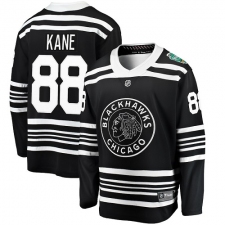 Youth Chicago Blackhawks #88 Patrick Kane Black 2019 Winter Classic Fanatics Branded Breakaway NHL Jersey