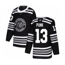Men's Chicago Blackhawks #13 CM Punk Authentic Black Alternate Hockey Jersey