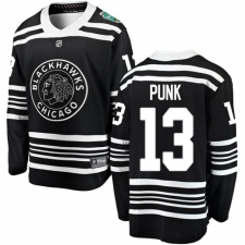 Men's Chicago Blackhawks #13 CM Punk Black 2019 Winter Classic Fanatics Branded Breakaway NHL Jersey