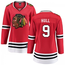 Women's Chicago Blackhawks #9 Bobby Hull Fanatics Branded Red Home Breakaway NHL Jersey