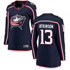 Women's Columbus Blue Jackets #13 Cam Atkinson Fanatics Branded Navy Blue Home Breakaway NHL Jersey