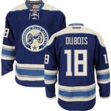 Women's Reebok Columbus Blue Jackets #18 Pierre-Luc Dubois Premier Navy Blue Third NHL Jersey