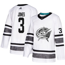 Men's Adidas Columbus Blue Jackets #3 Seth Jones White 2019 All-Star Game Parley Authentic Stitched NHL Jersey