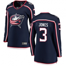 Women's Columbus Blue Jackets #3 Seth Jones Fanatics Branded Navy Blue Home Breakaway NHL Jersey