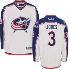 Youth Reebok Columbus Blue Jackets #3 Seth Jones Authentic White Away NHL Jersey