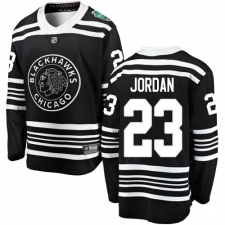 Men's Chicago Blackhawks #23 Michael Jordan Black 2019 Winter Classic Fanatics Branded Breakaway NHL Jersey