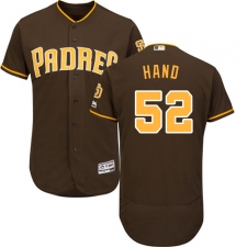 Men's Majestic San Diego Padres #52 Brad Hand Brown Flexbase Authentic Collection MLB Jersey