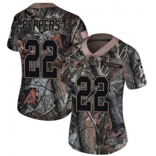 Women's Nike Cleveland Browns #22 Jabrill Peppers Limited Camo Rush Realtree NFL Jersey