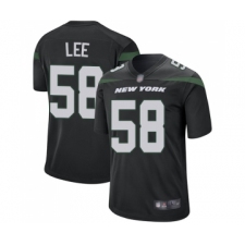 Men's New York Jets #58 Darron Lee Game Black Alternate Football Jersey
