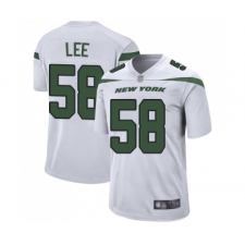 Men's New York Jets #58 Darron Lee Game White Football Jersey