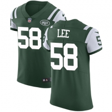 Men's Nike New York Jets #58 Darron Lee Elite Green Team Color NFL Jersey