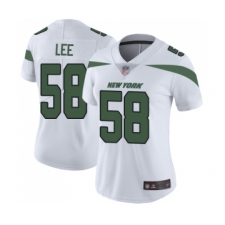 Women's New York Jets #58 Darron Lee White Vapor Untouchable Limited Player Football Jersey