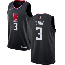 Women's Nike Los Angeles Clippers #3 Chris Paul Swingman Black Alternate NBA Jersey Statement Edition