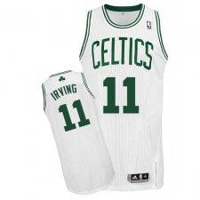 Youth Adidas Boston Celtics #11 Kyrie Irving Authentic White Home NBA Jersey