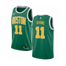 Youth Nike Boston Celtics #11 Kyrie Irving Green Swingman Jersey - Earned Edition
