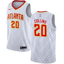Men's Nike Atlanta Hawks #20 John Collins Authentic White NBA Jersey - Association Edition