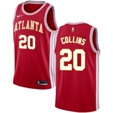 Youth Nike Atlanta Hawks #20 John Collins Authentic Red NBA Jersey Statement Edition
