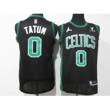 Men's Boston Celtics #0 Jayson Tatum Black Swingman Jersey
