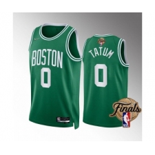 Men's Boston Celtics #0 Jayson Tatum Green 2022 Finals Stitched Jersey