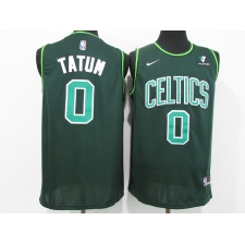 Men's Boston Celtics #0 Jayson Tatum Nike Green 2021 Swingman Player Jersey