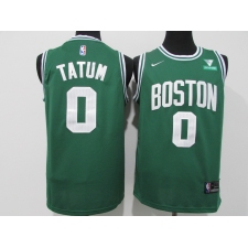 Men's Boston Celtics #0 Jayson Tatum Nike Green Swingman Player Jersey