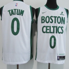 Men's Boston Celtics #0 Jayson Tatum Nike White Swingman Player Jersey