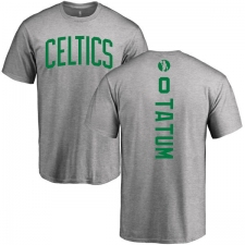 NBA Nike Boston Celtics #0 Jayson Tatum Ash Backer T-Shirt
