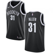 Youth Nike Brooklyn Nets #31 Jarrett Allen Swingman Black Road NBA Jersey - Icon Edition