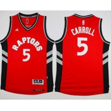 Raptors #5 DeMarre Carroll Red Stitched NBA Jersey