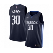 Women's Dallas Mavericks #30 Seth Curry Swingman Navy Finished Basketball Jersey - Statement Edition