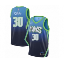 Youth Dallas Mavericks #30 Seth Curry Swingman Blue Basketball Jersey - 2019 20 City Edition