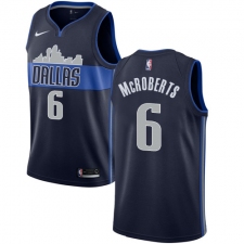 Youth Nike Dallas Mavericks #6 Josh McRoberts Authentic Navy Blue NBA Jersey Statement Edition