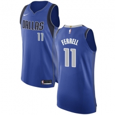 Youth Nike Dallas Mavericks #11 Yogi Ferrell Authentic Royal Blue Road NBA Jersey - Icon Edition