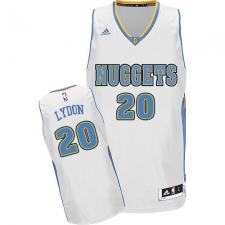 Youth Adidas Denver Nuggets #20 Tyler Lydon Swingman White Home NBA Jersey