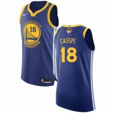 Youth Nike Golden State Warriors #18 Omri Casspi Authentic Royal Blue Road 2018 NBA Finals Bound NBA Jersey - Icon Edition